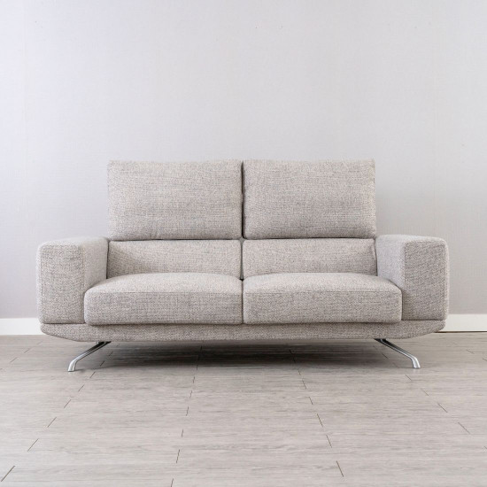Aston Recliner Sofa, 210, Grey (with ottoman) [In-Stock x2]